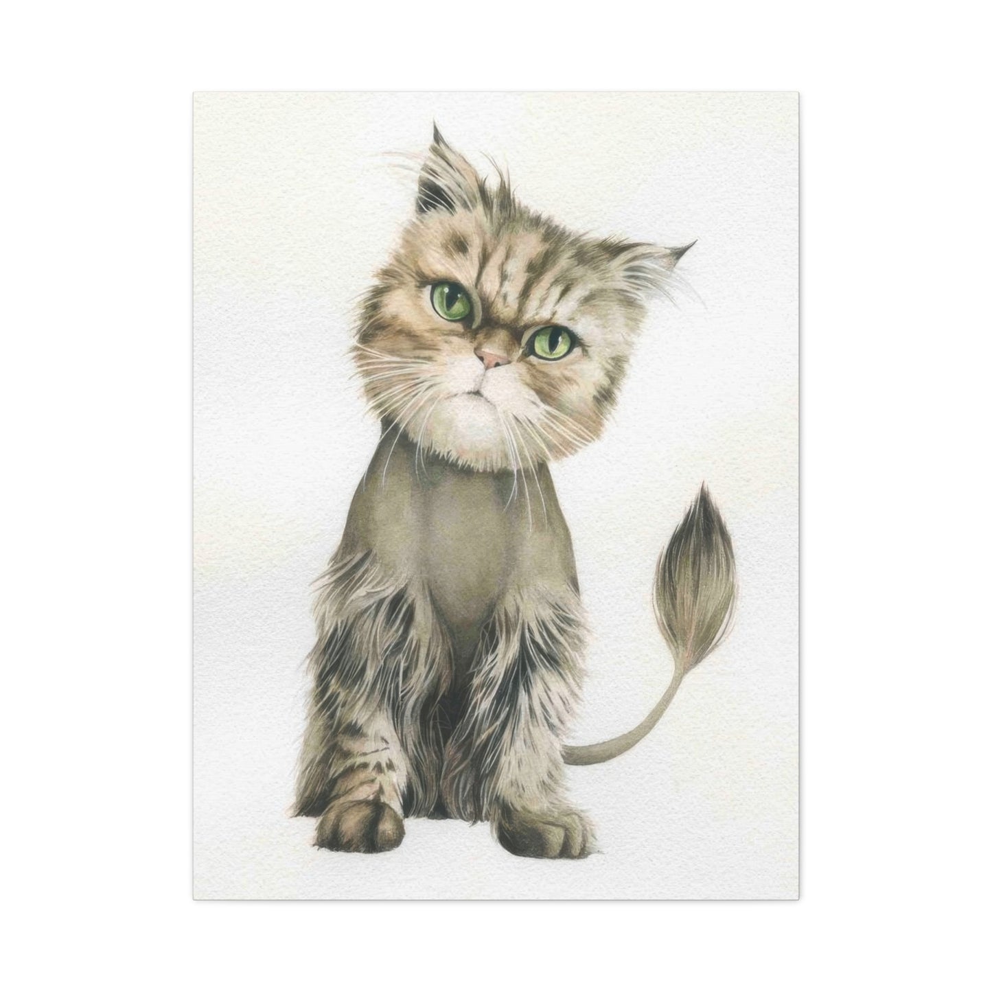 Grace Pop Cat Portrait Wall Art & Canvas Prints