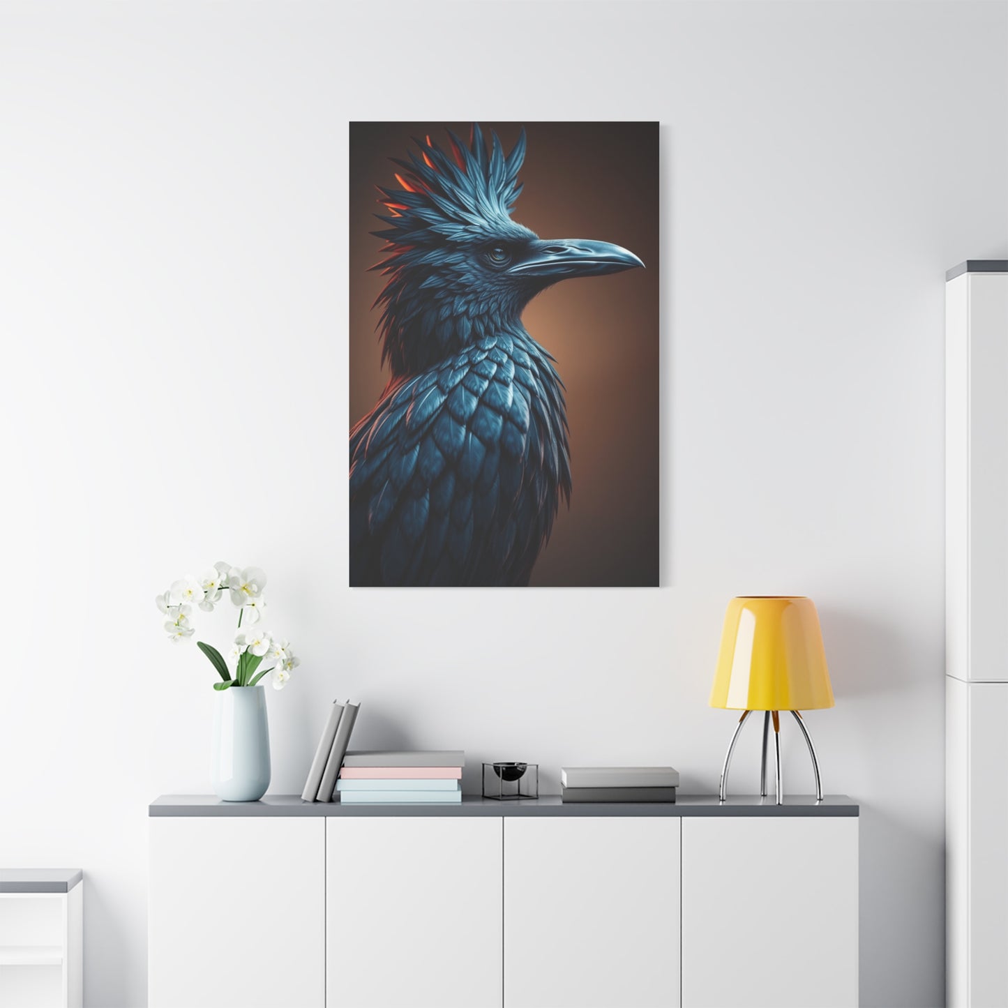 Midnight Plumage Tableau wall art & canvas print