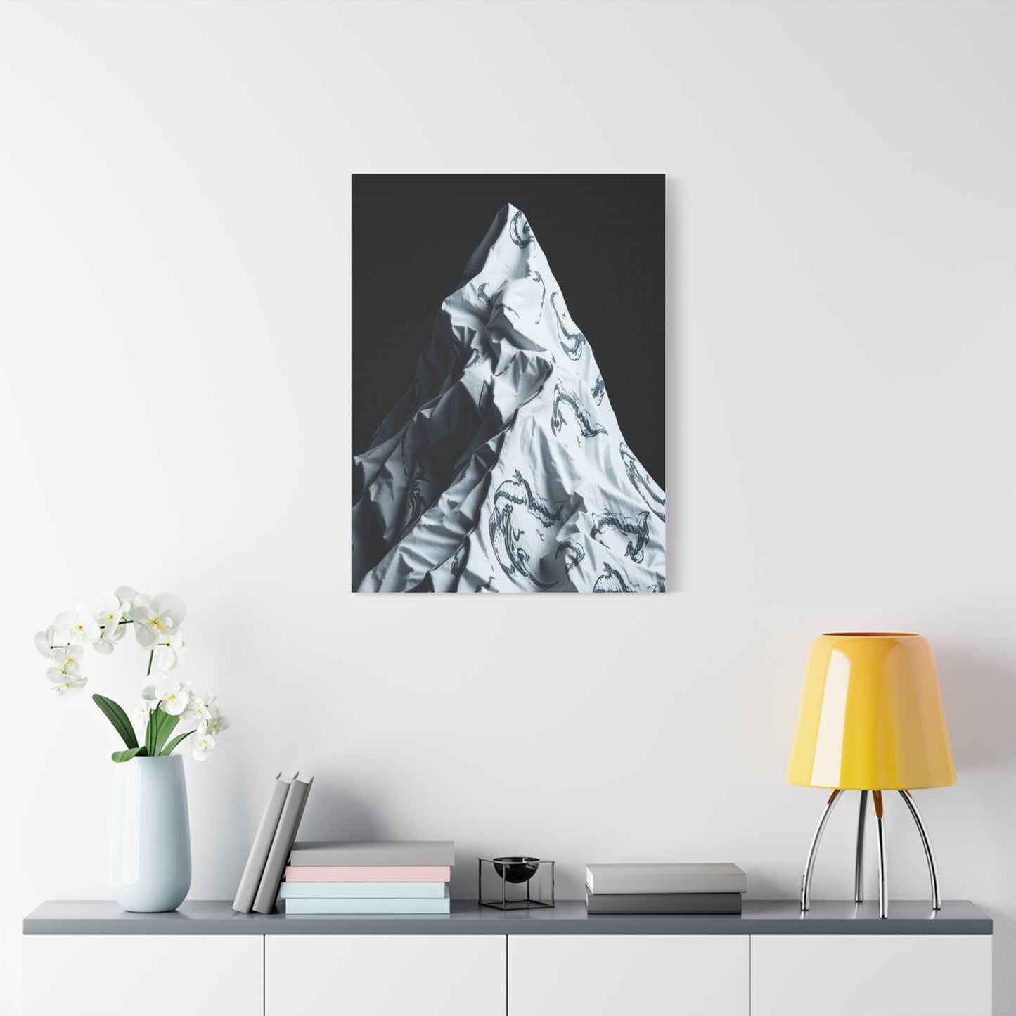 Gray & White Art Canvas Art 7 Wall Art & Canvas Print