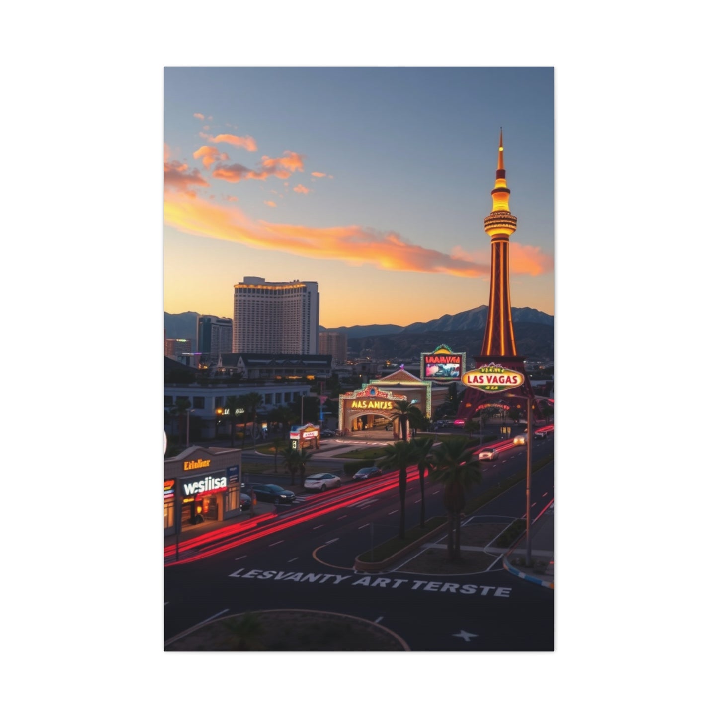 Las Vagas Art Canvas Art 4 Wall Art & Canvas Print