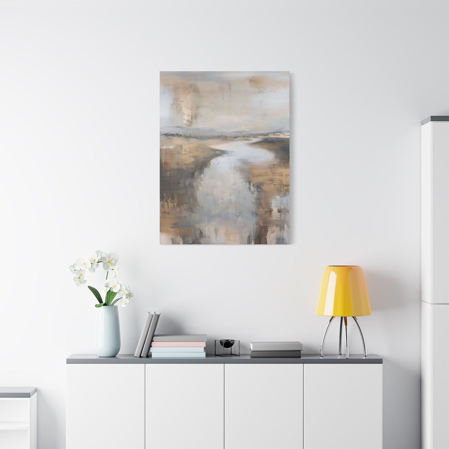 Golden Riverbank Earthy Wall Art & Canvas Prints