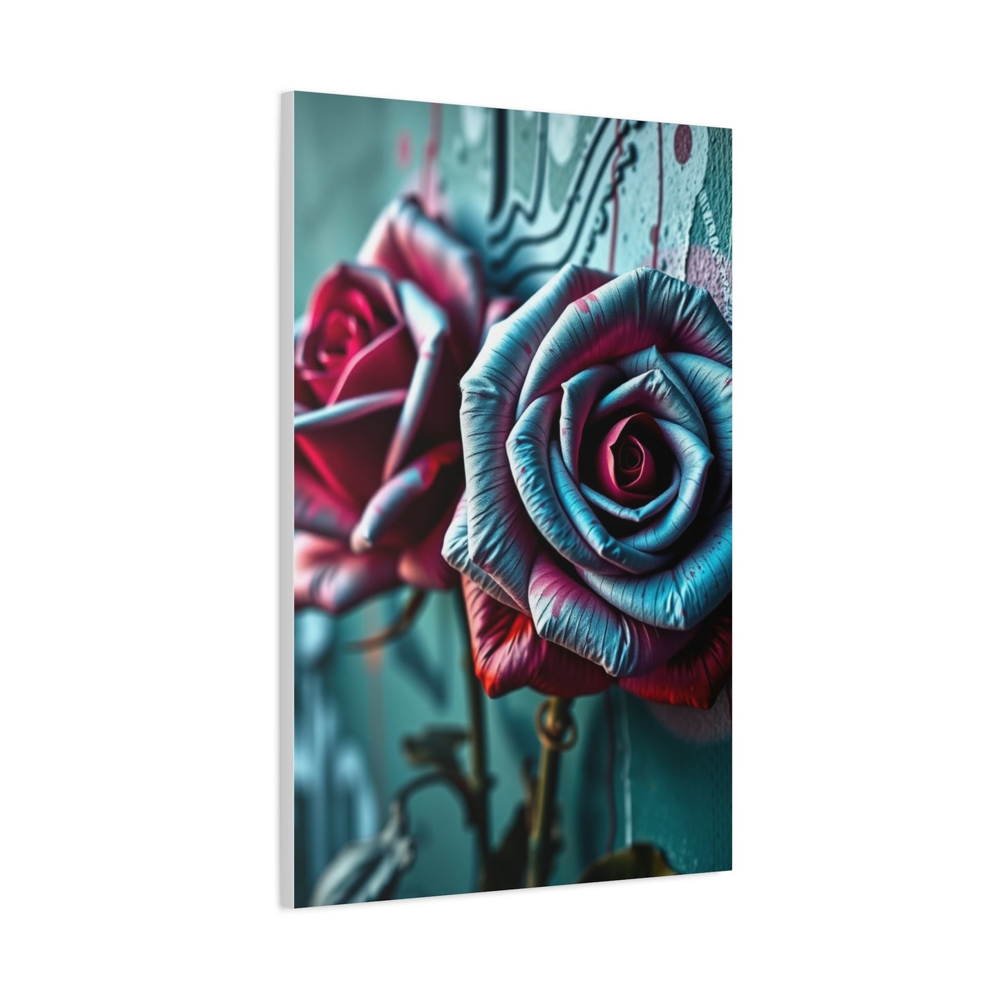 Gilded Bloom Street Art Wall Art & Canvas Print