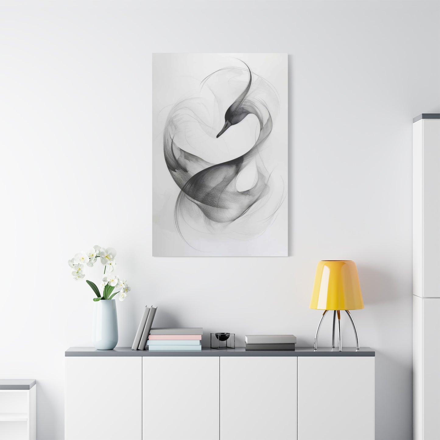 Swan Grey Wall Art & Canvas Prints