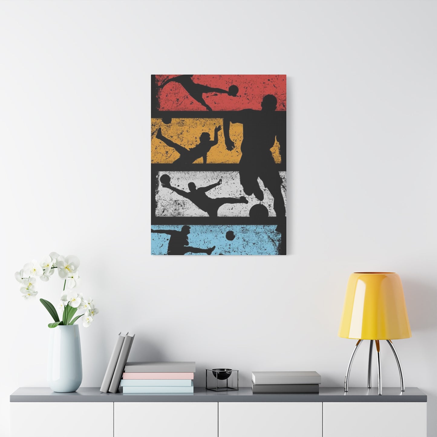 Silhouettes Of Football Wall Art & Canvas Prints