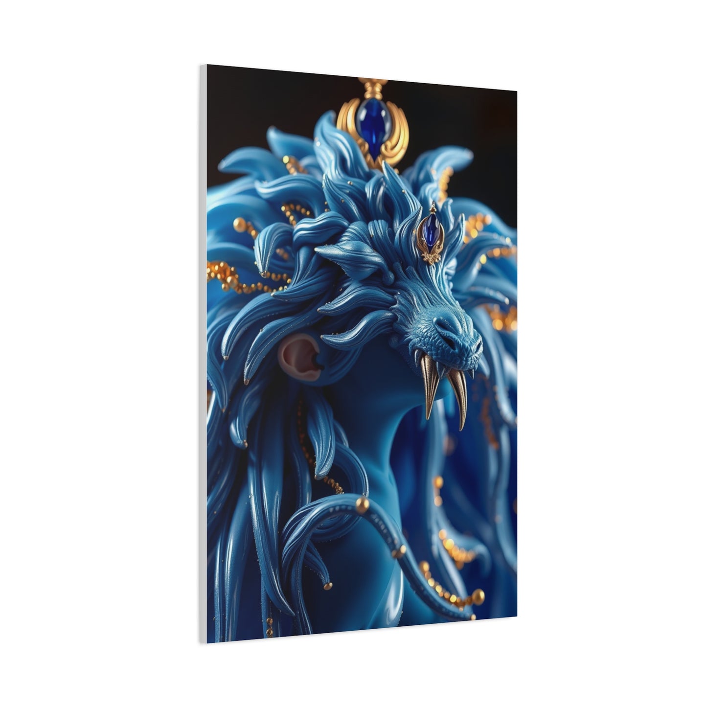 Supreme Blue & Gold Art Collection Wall Art & Canvas Print