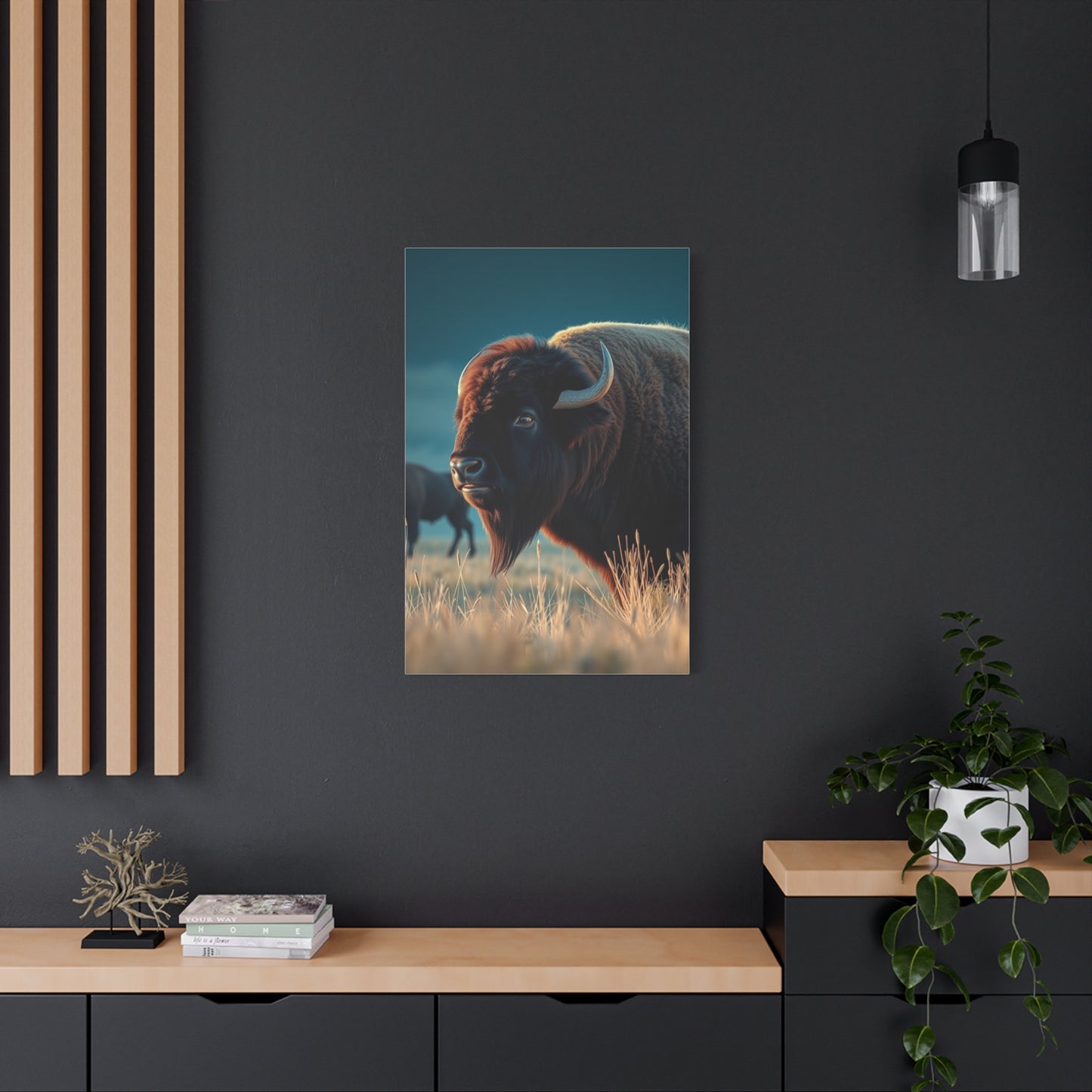 Buffalo Majesty Panorama Wall Art & Canvas Print