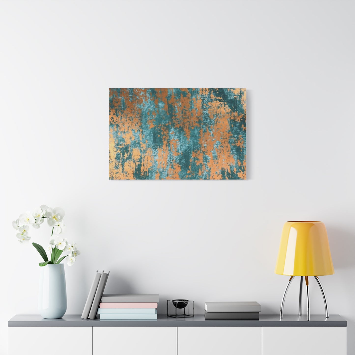 Teal Rust Wall Art & Canvas Prints