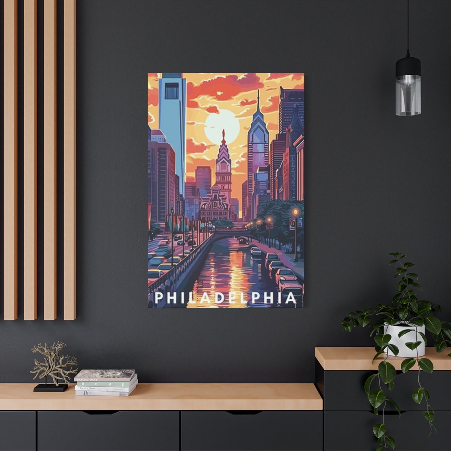 Sunset Of Philadelphia Wall Art & Canvas Prints