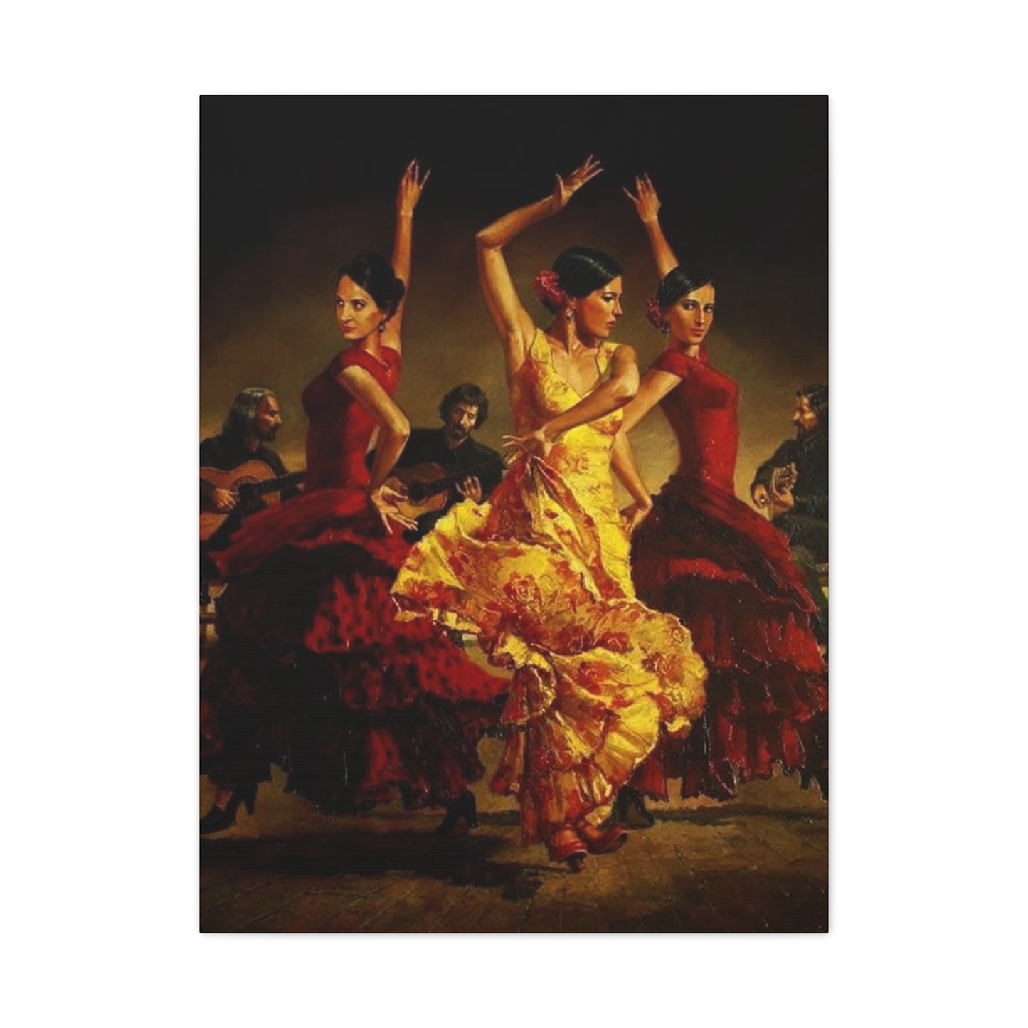 Spain Traditional Dancer Group Wall Art & Canvas Prints