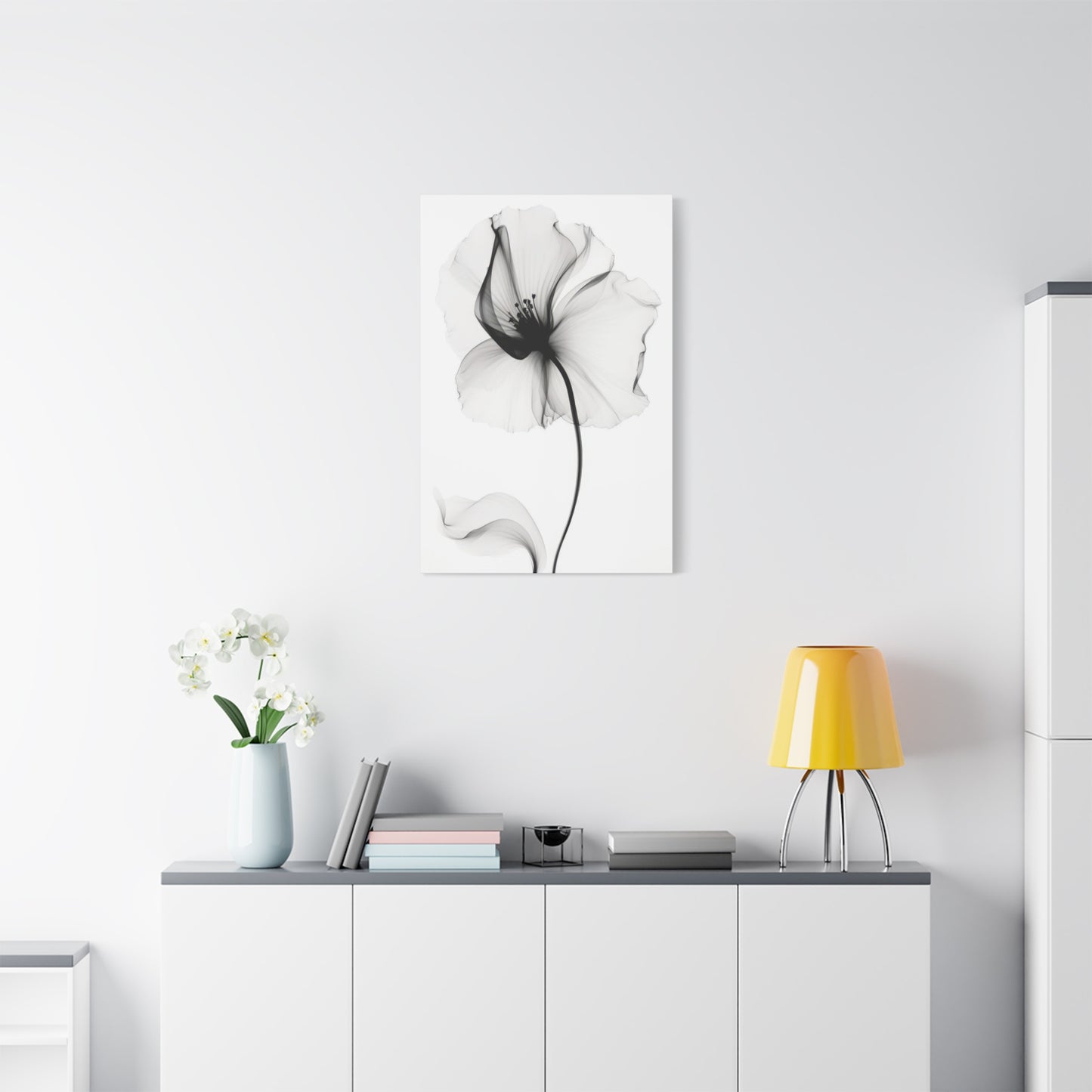 Flower Grey Wall Art & Canvas Prints