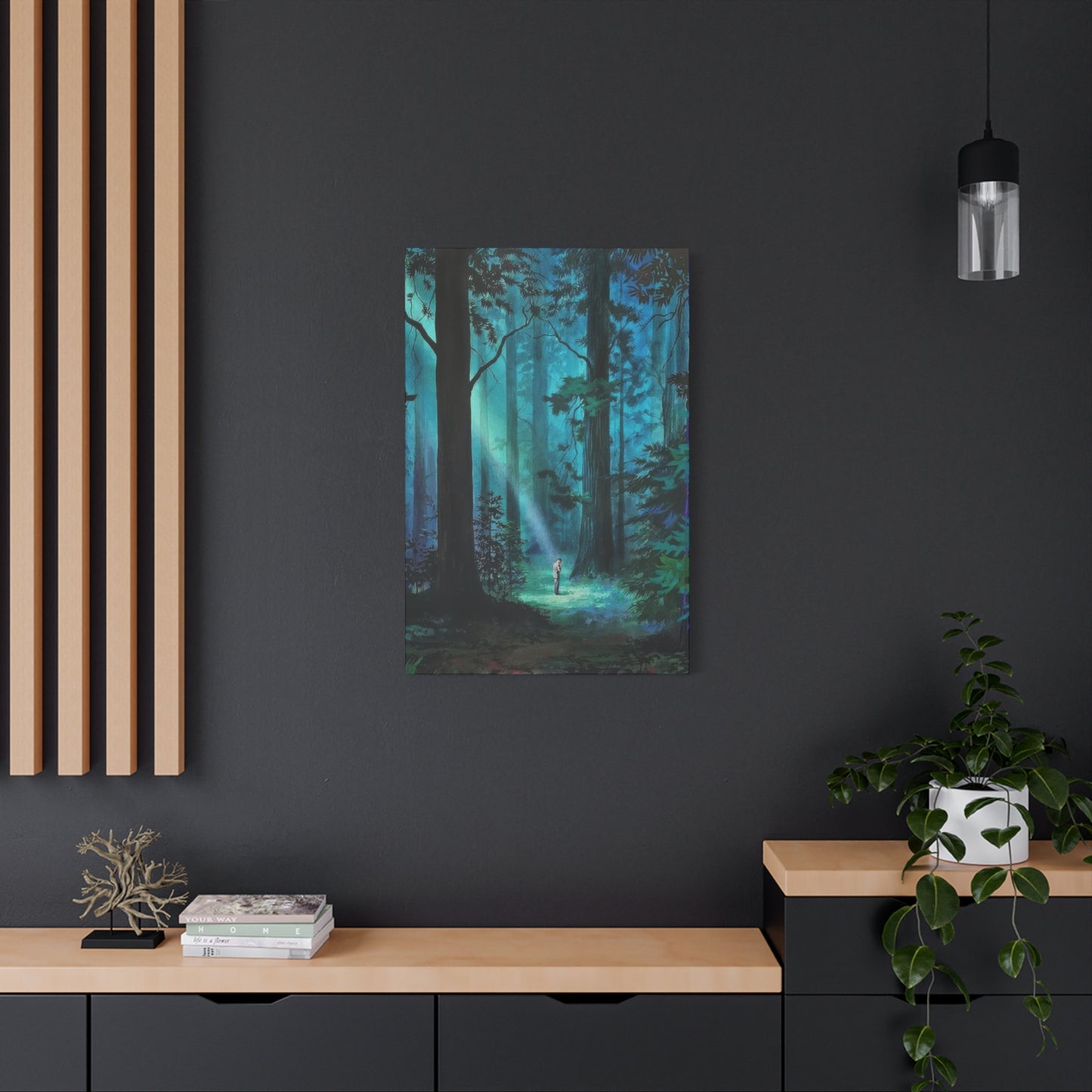 Green Dark Forest Wall Art & Canvas Prints