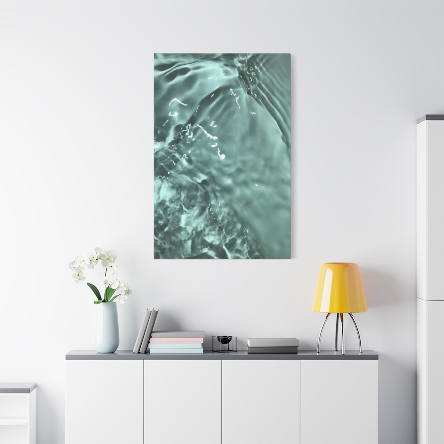 Green Cool Water Layers Wall Art & Canvas Prints