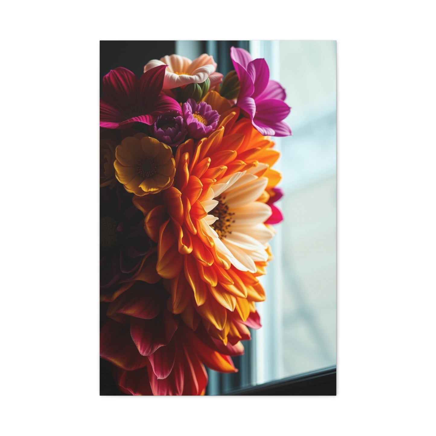 Petal Symphony Portrait Wall Art & Canvas Print