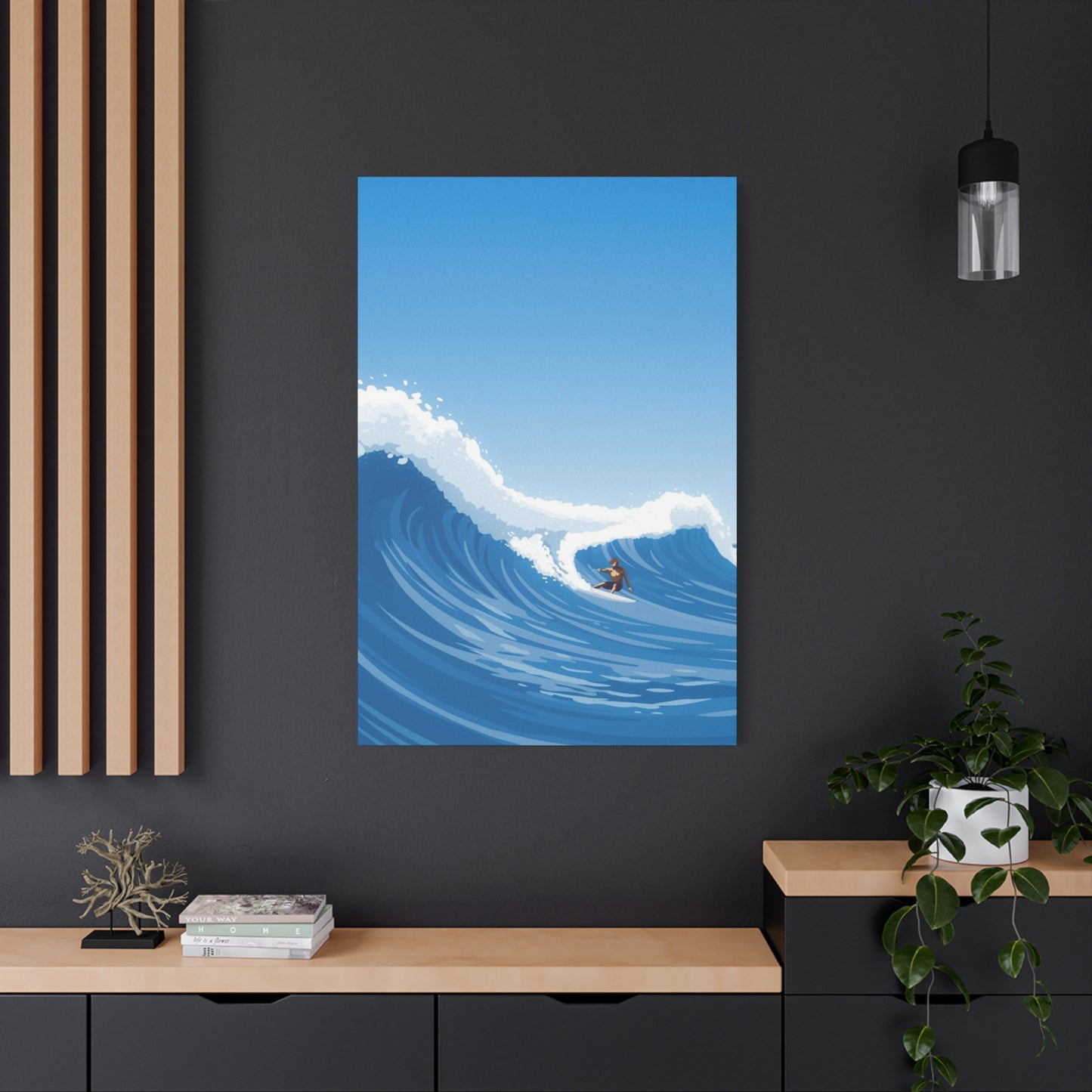 Large Abstract Surfing Wave Wall Art & Canvas Prints
