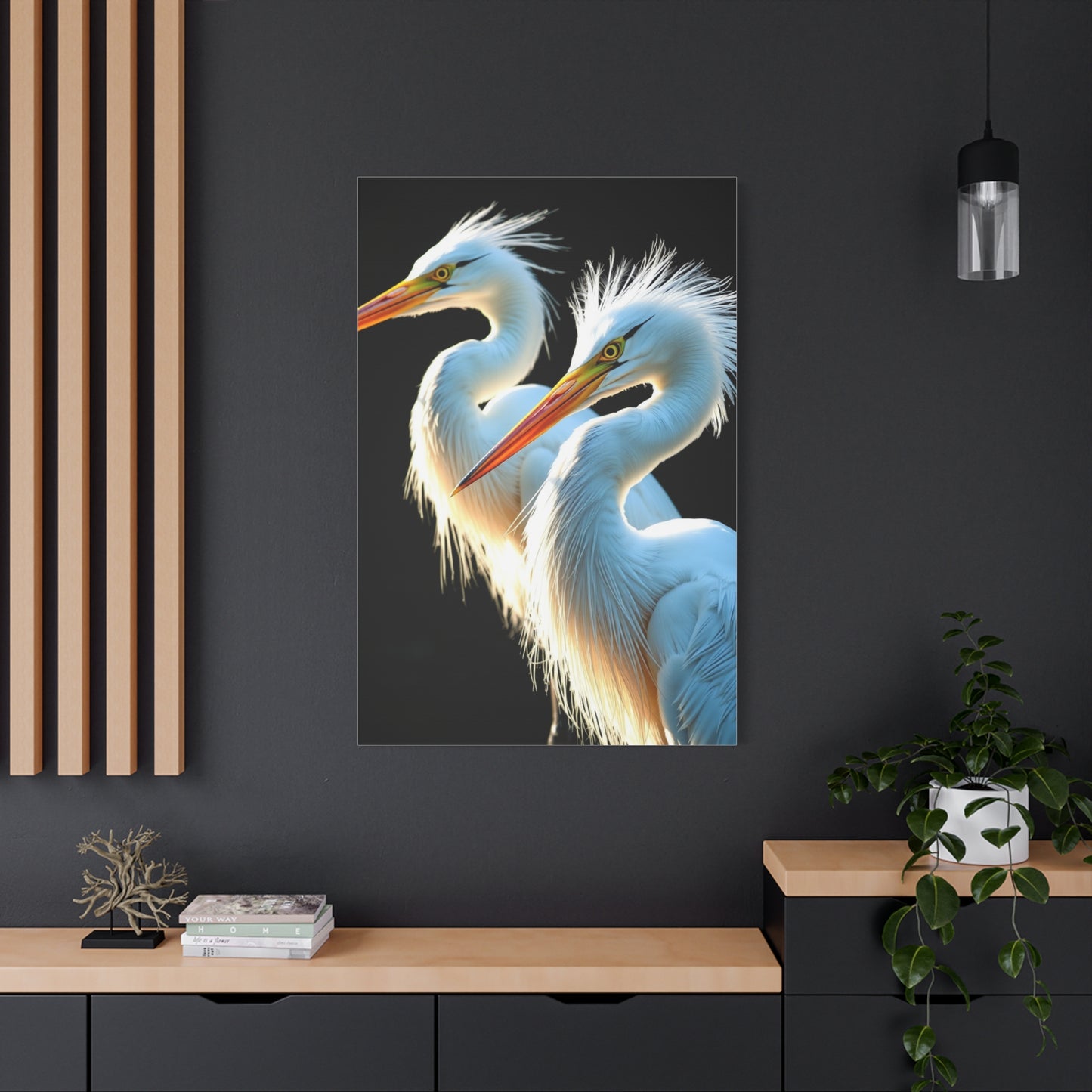Herons and Egrets Art Supreme Canvas Wall Art & Canvas Print