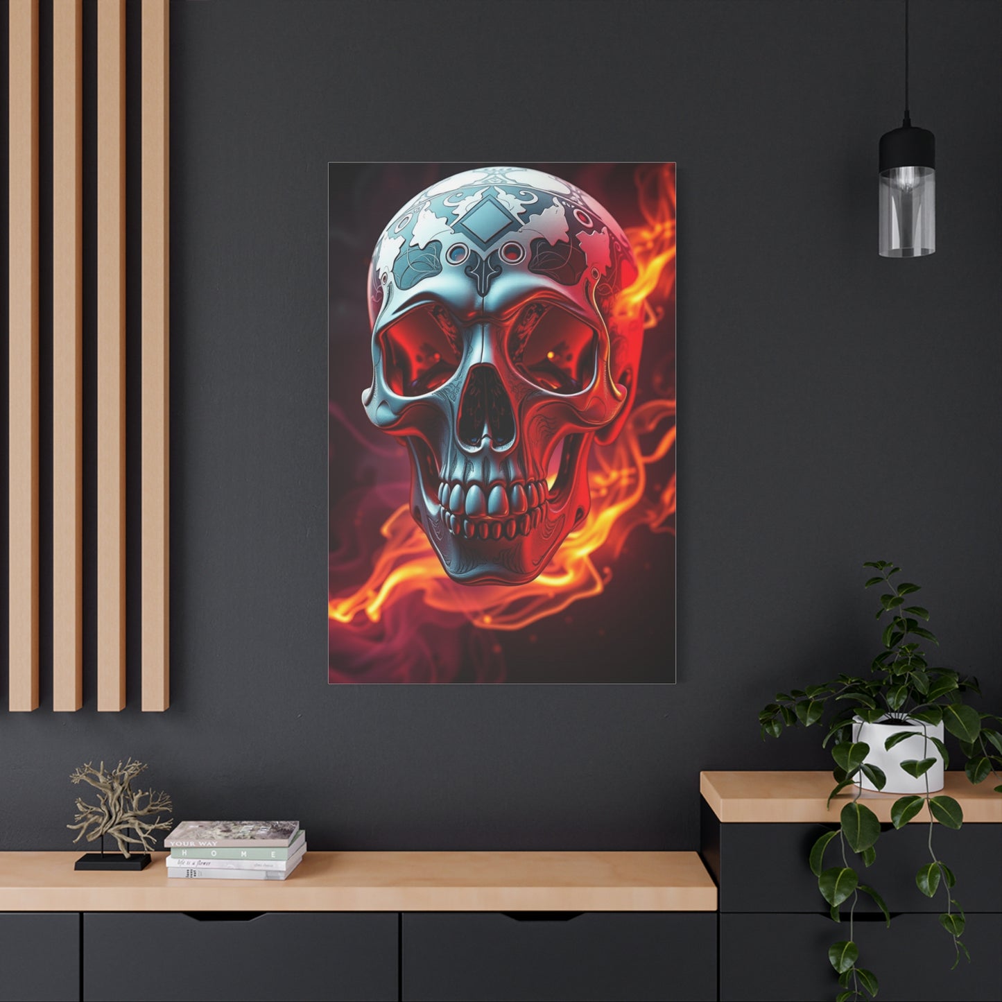 3D Trippy Skull Art By Ali Gulec Supreme Gallery Wall Art & Canvas Print