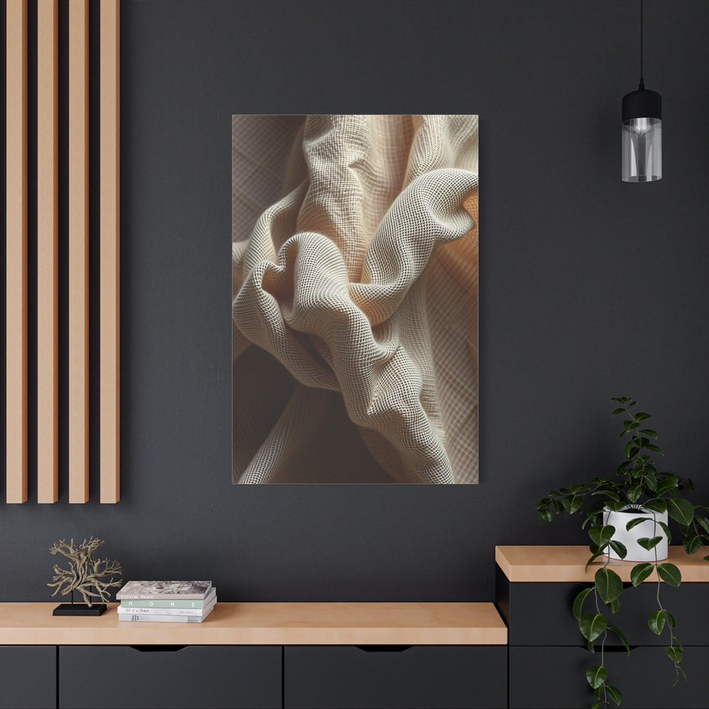 Supreme Taupe, Linen, and Gray Art Beautiful Collection Wall Art & Canvas Print