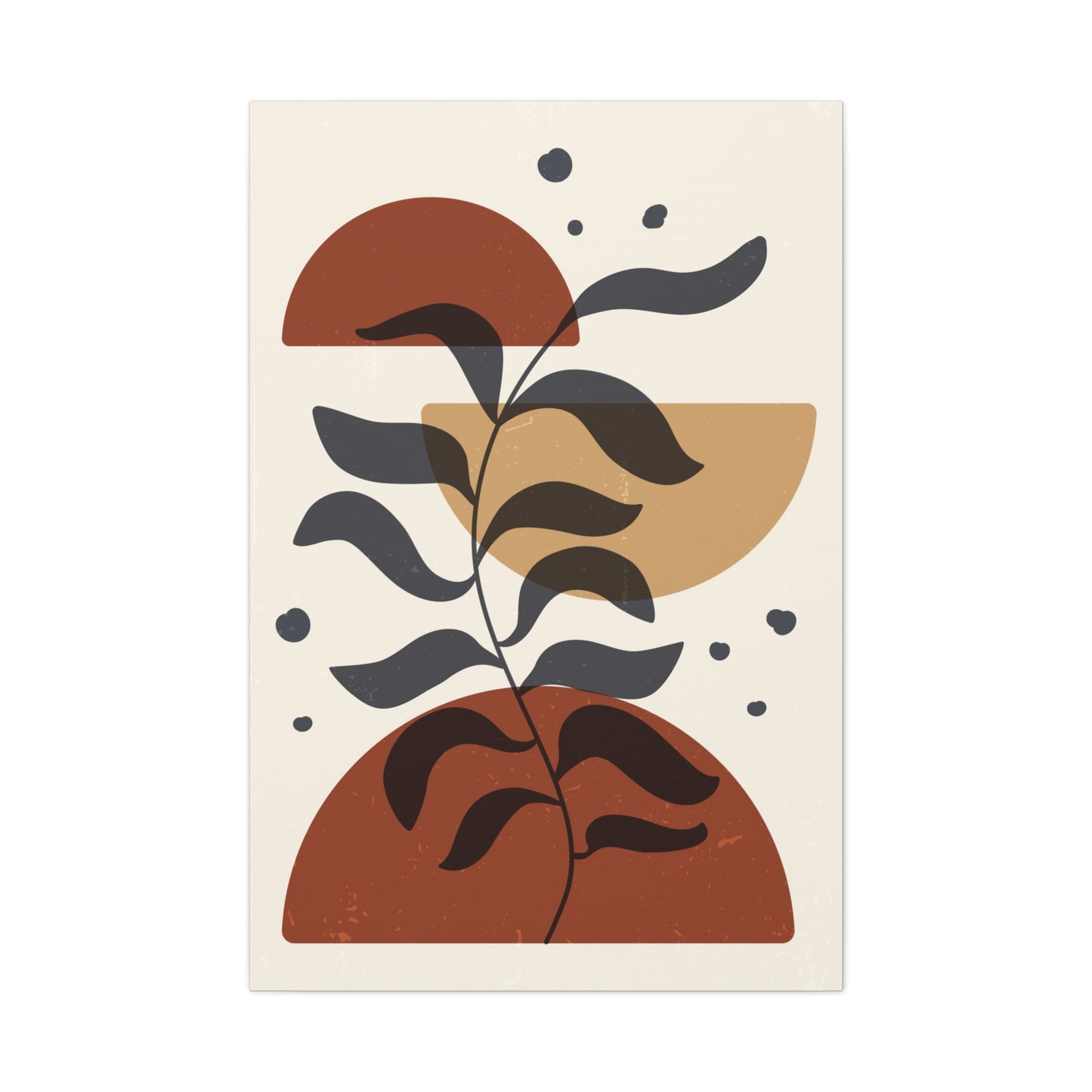 Branch And Geometry Earth Tones Wall Art & Canvas Prints