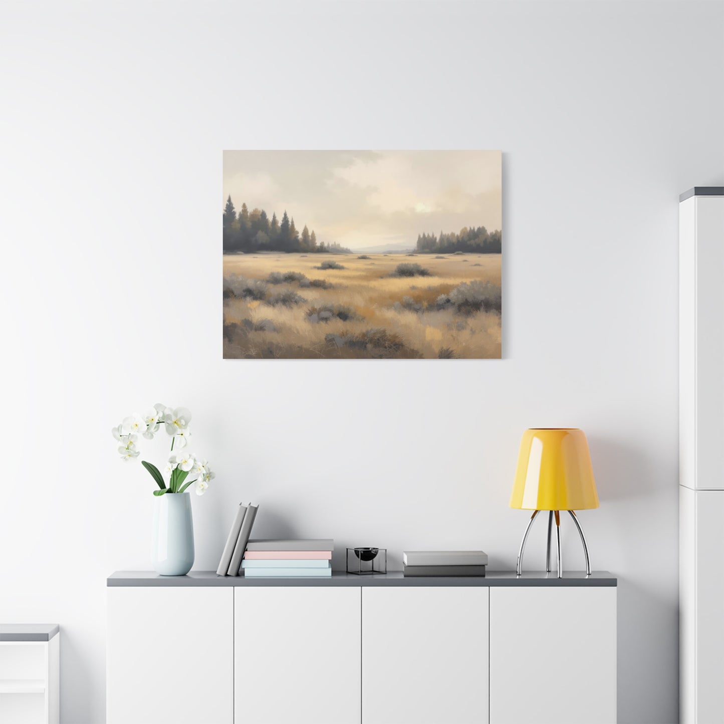 Golden Meadow at Dawn Wall Art & Canvas Prints