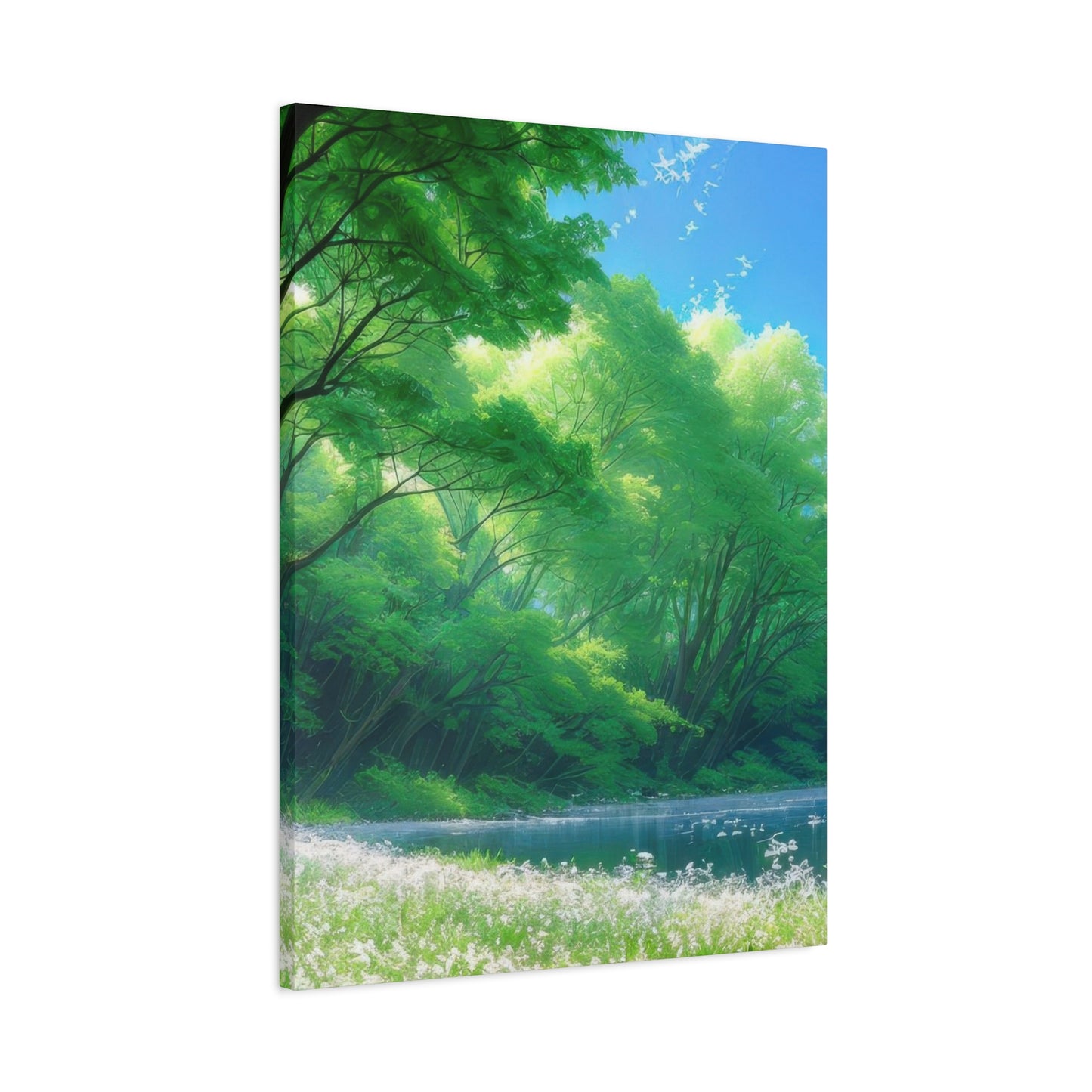 White Flowers Forest Wall Art & Canvas Prints