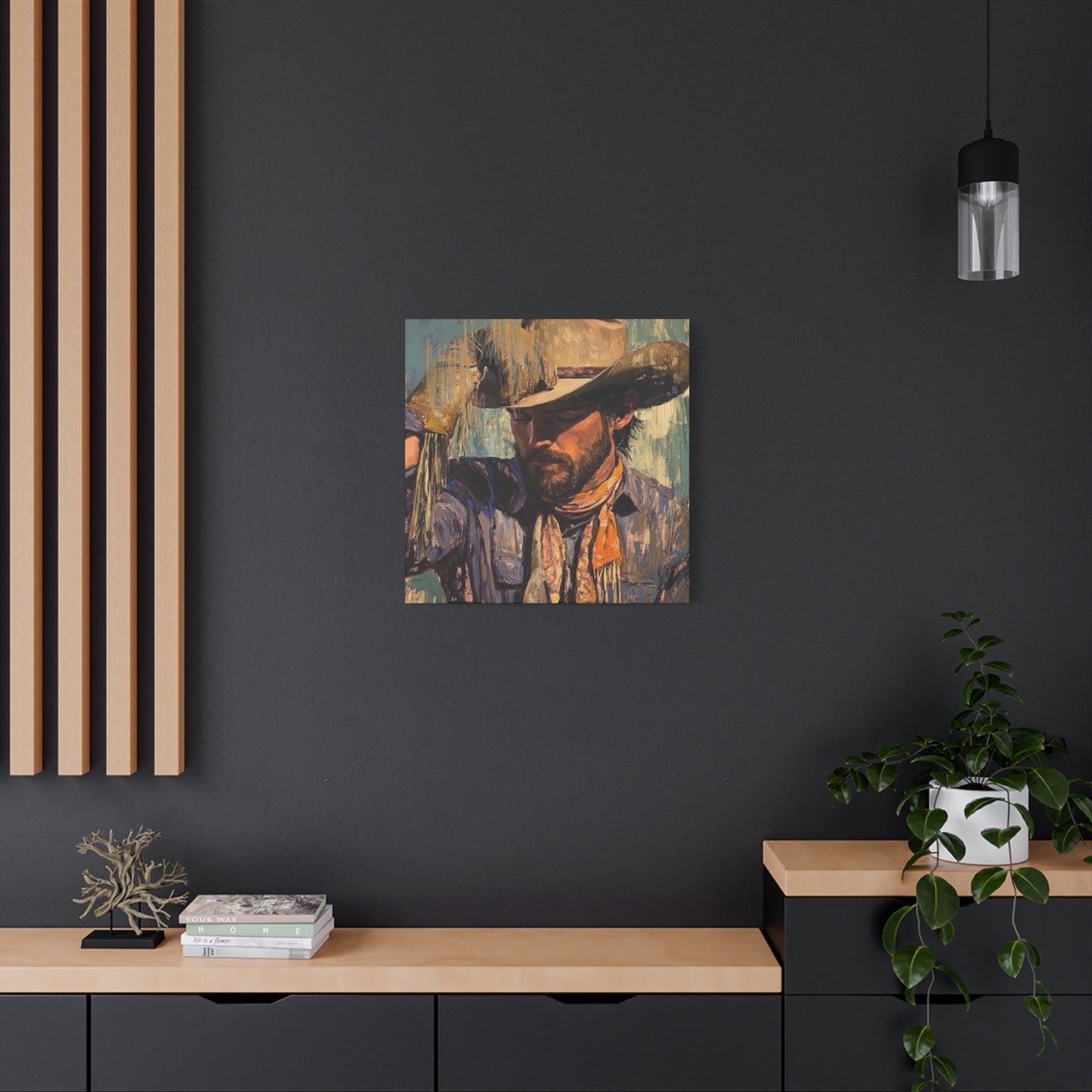 Cowboy Brushed Wall Art & Canvas Prints