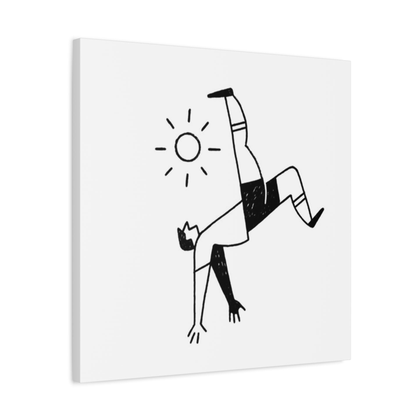 Soccer Reverse Kick Drawing Wall Art & Canvas Prints