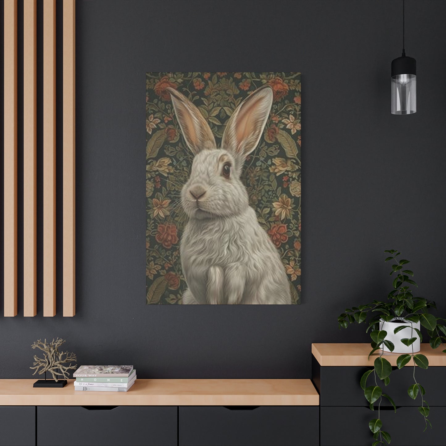 White Bunny Wall Art & Canvas Prints