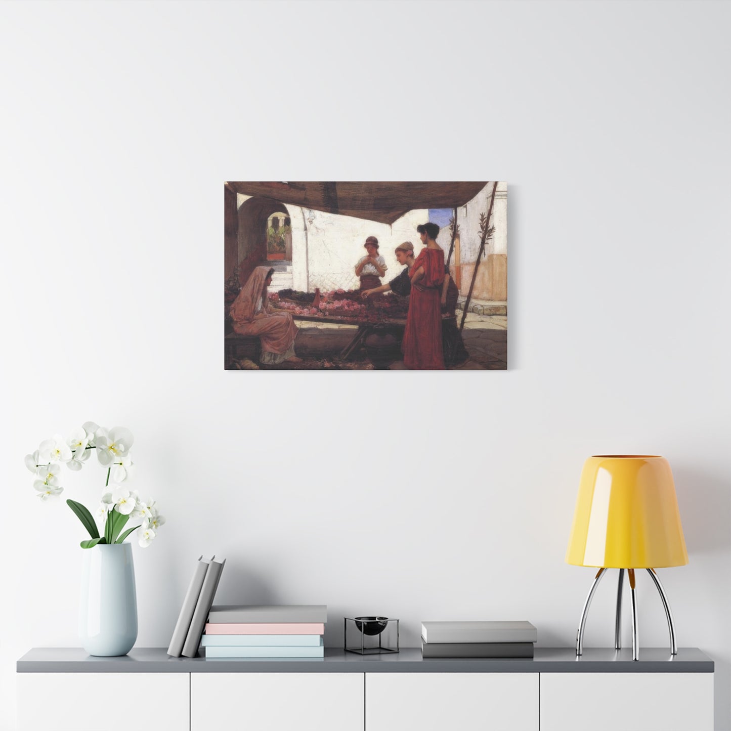 John William A Flower Stall Wall Art & Canvas Prints