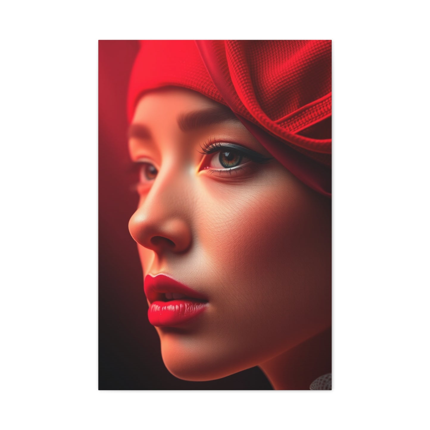 Burgundy Illumination Piece Wall Art & Canvas Print