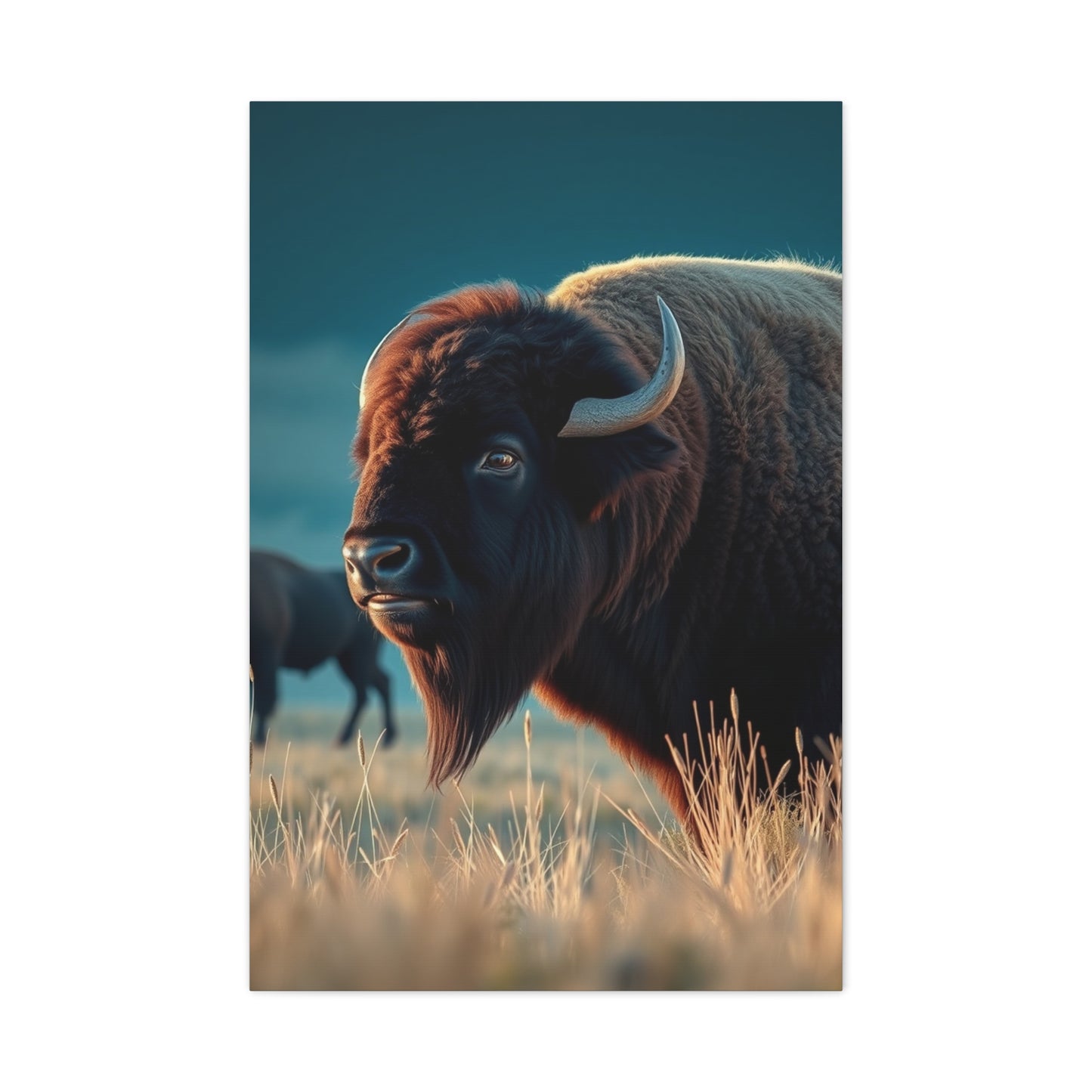 Buffalo Majesty Panorama Wall Art & Canvas Print