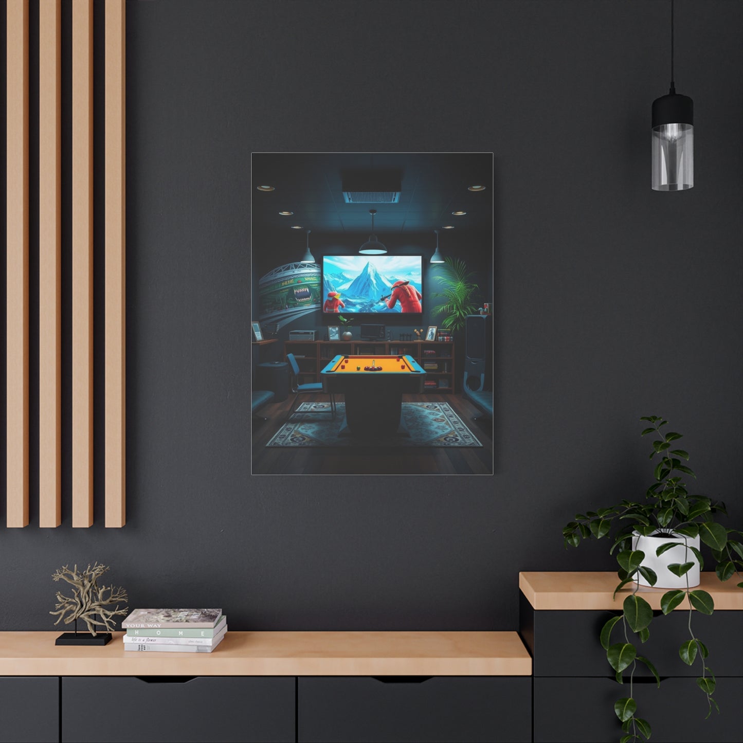 Refined Recreation Wall Masterpiece