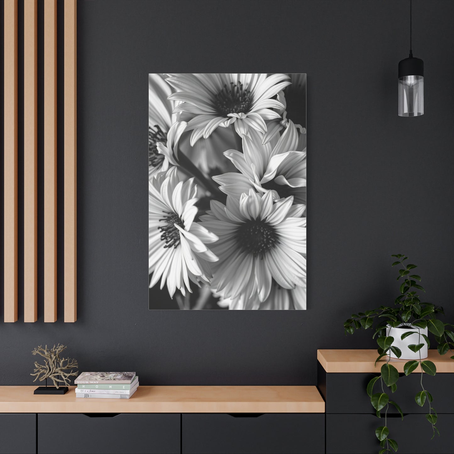 Silhouette Flora Masterpiece Wall Art & Canvas Print