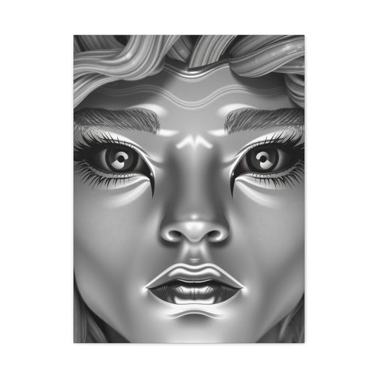 Premium Gray & White Art Supreme Canvas Gallery Wall Art & Canvas Print