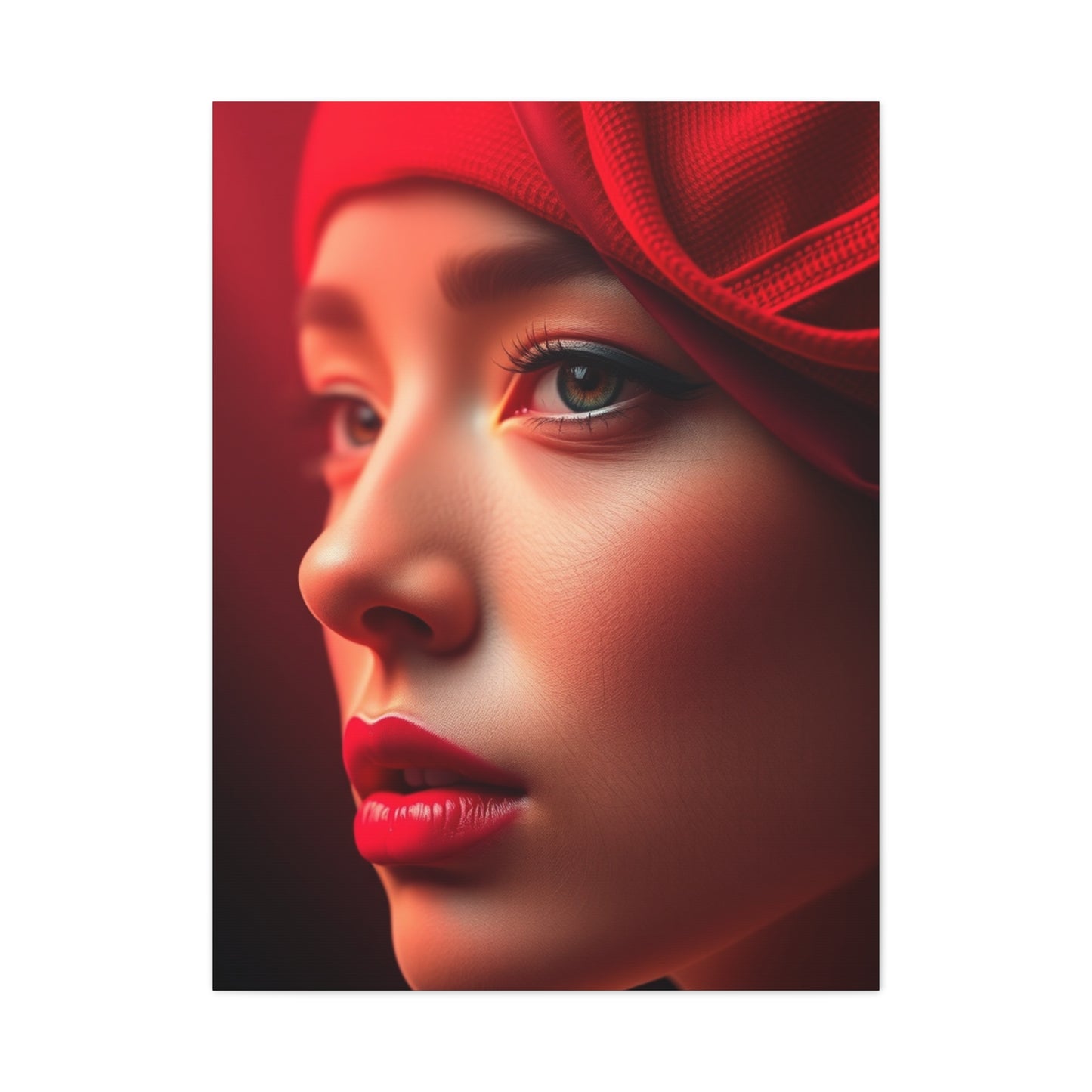 Burgundy Illumination Piece Wall Art & Canvas Print