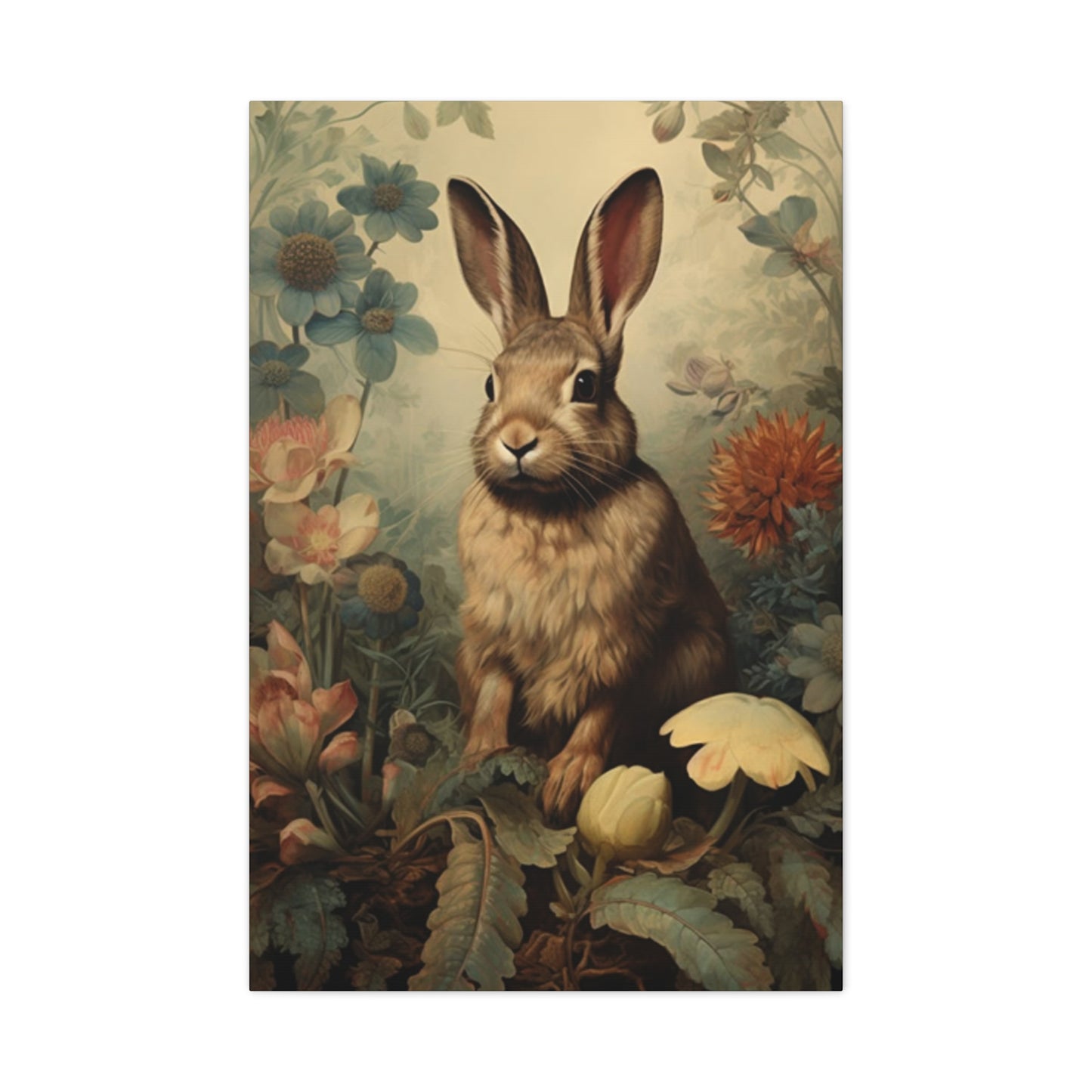Flora, Fauna & Small White Rabbit Wall Art & Canvas Prints