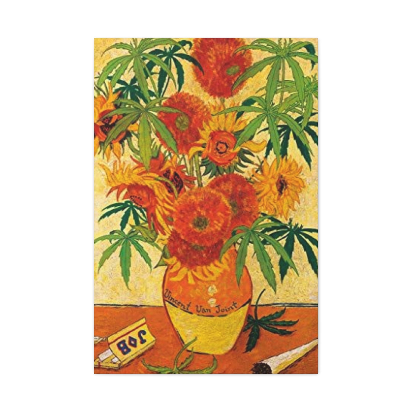 Vase And Joint Marijuana Wall Art & Canvas Prints