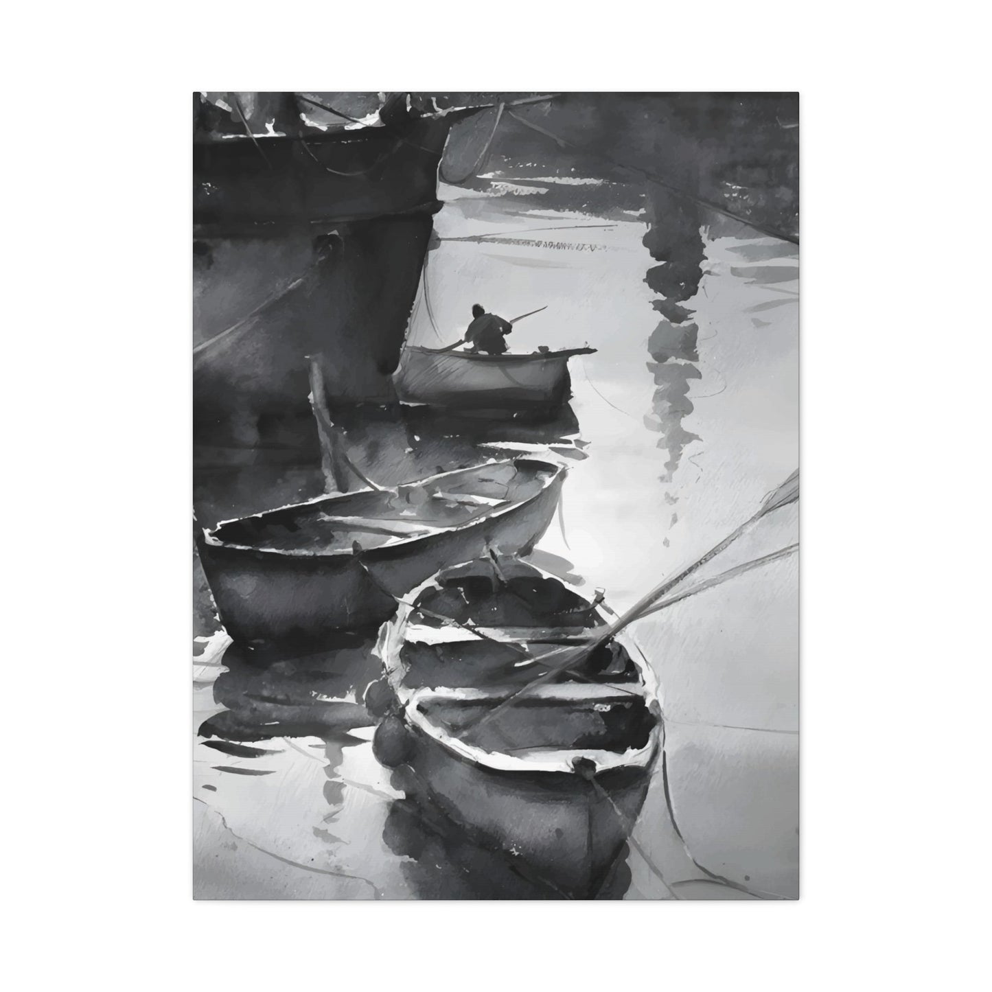 Boat Oil Painting Wall Art & Canvas Prints