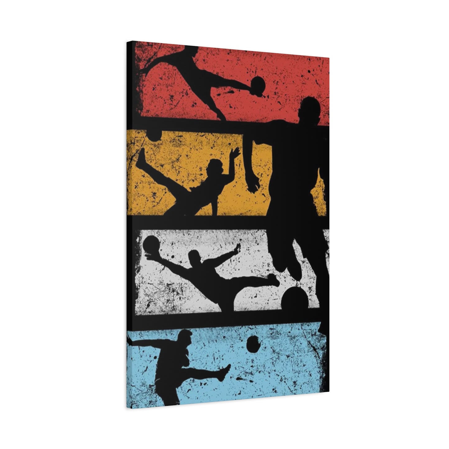 Silhouettes Of Football Wall Art & Canvas Prints