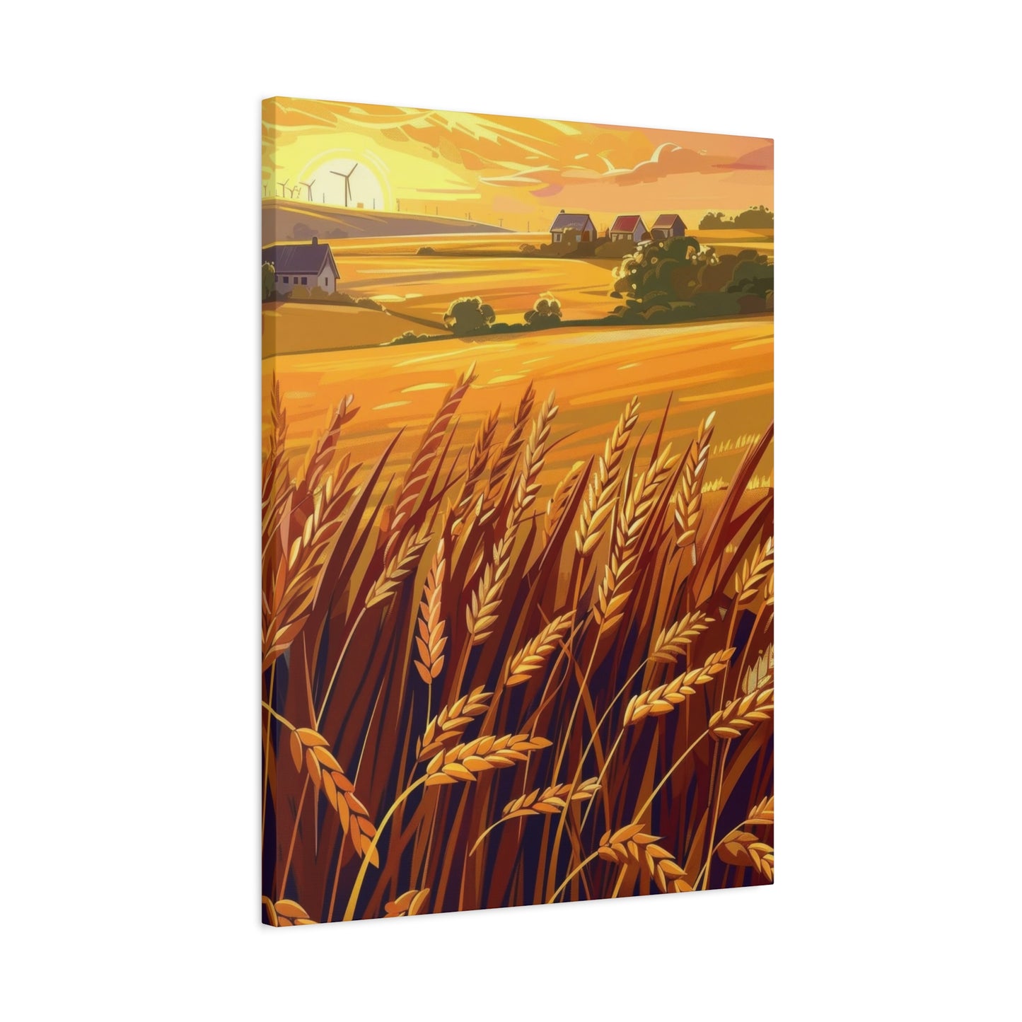 Golden Wheat Fields Countryside Wall Art & Canvas Prints