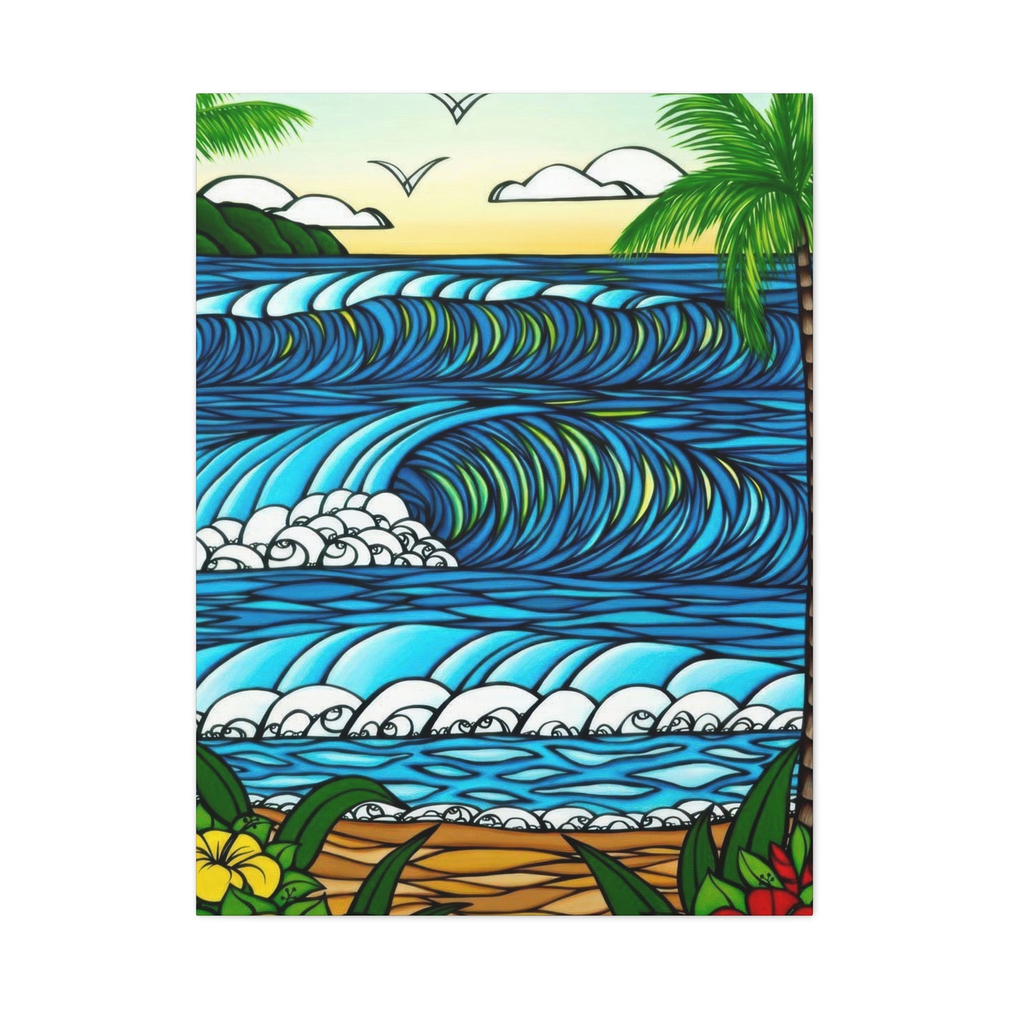 Hawaiian Waves Wall Art & Canvas Prints