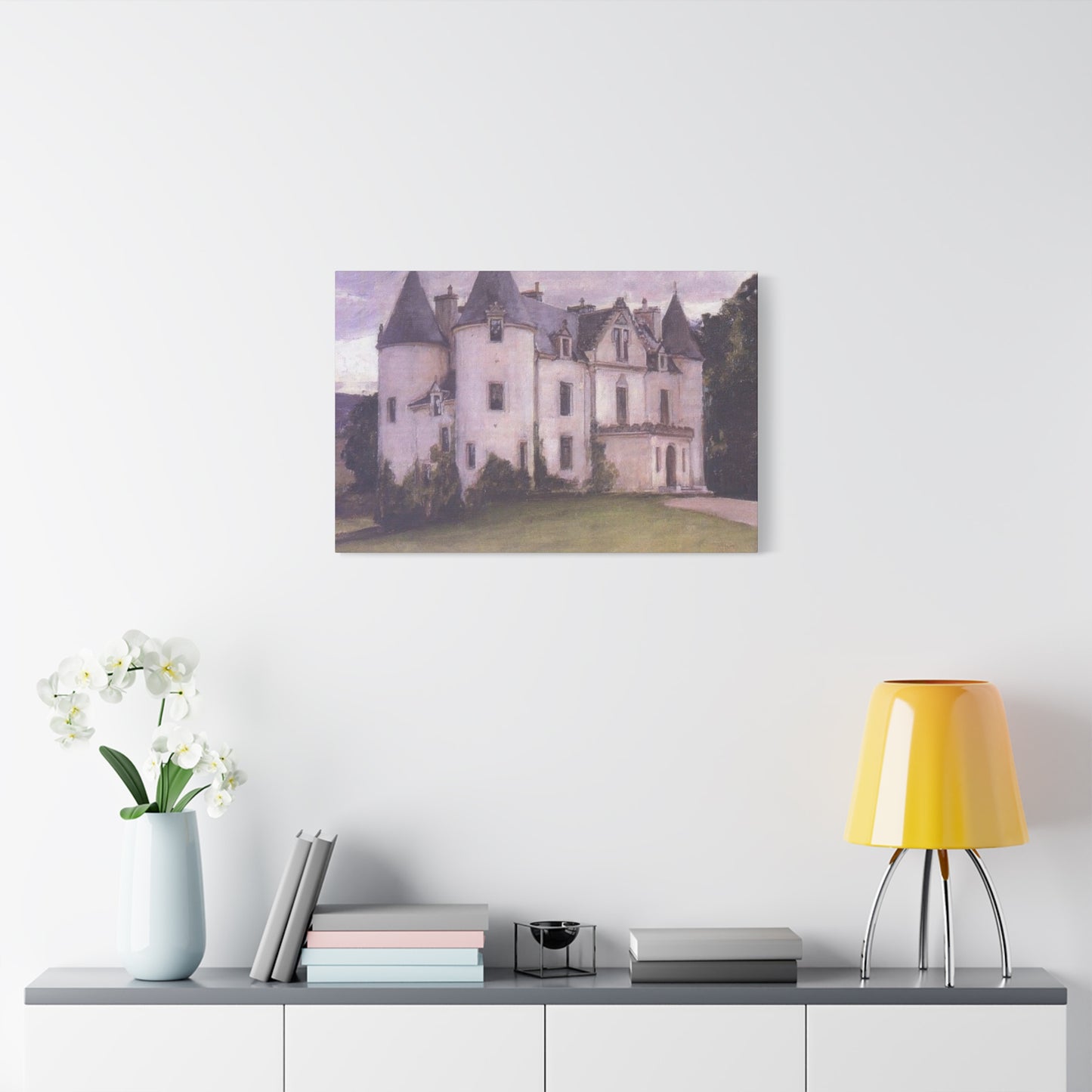 John William A Scottish Baronial House Wall Art & Canvas Prints