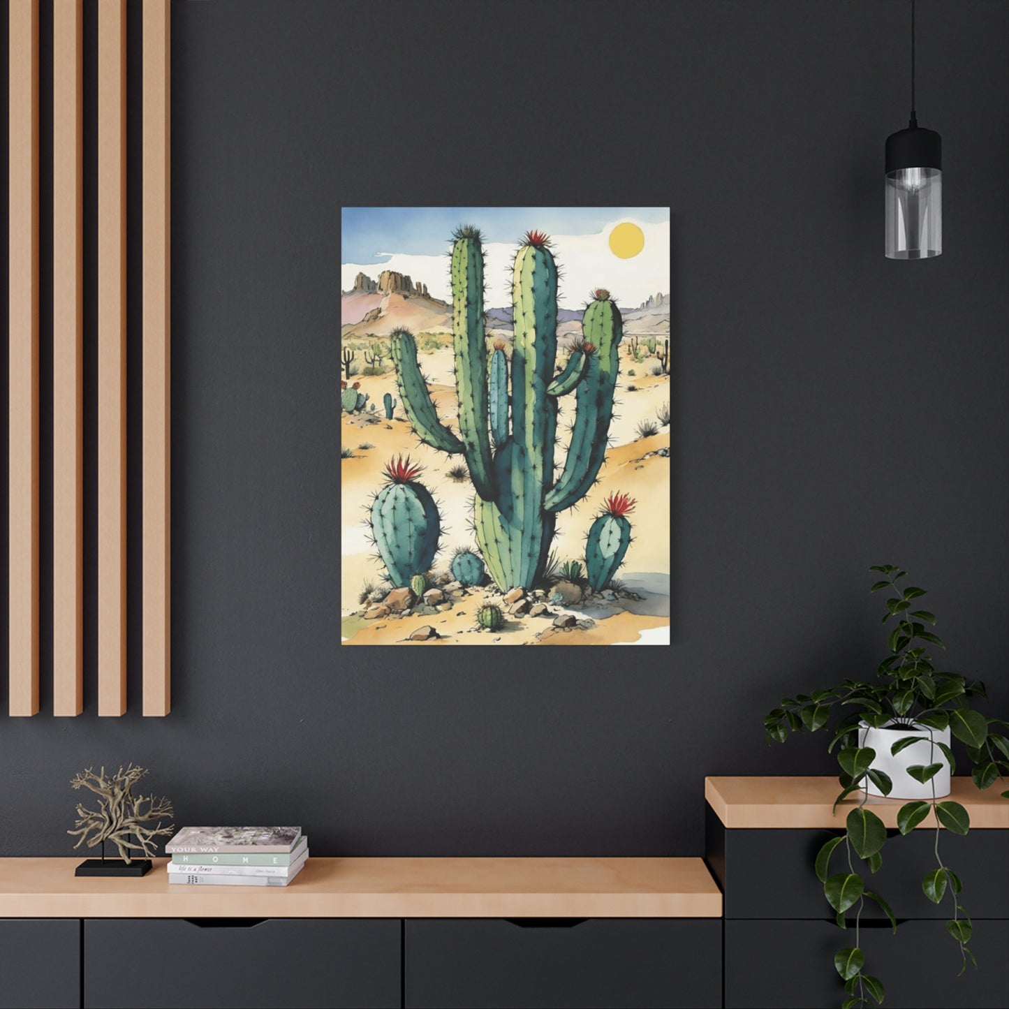 Large Cacti in Desert Wall Art & Canvas Prints