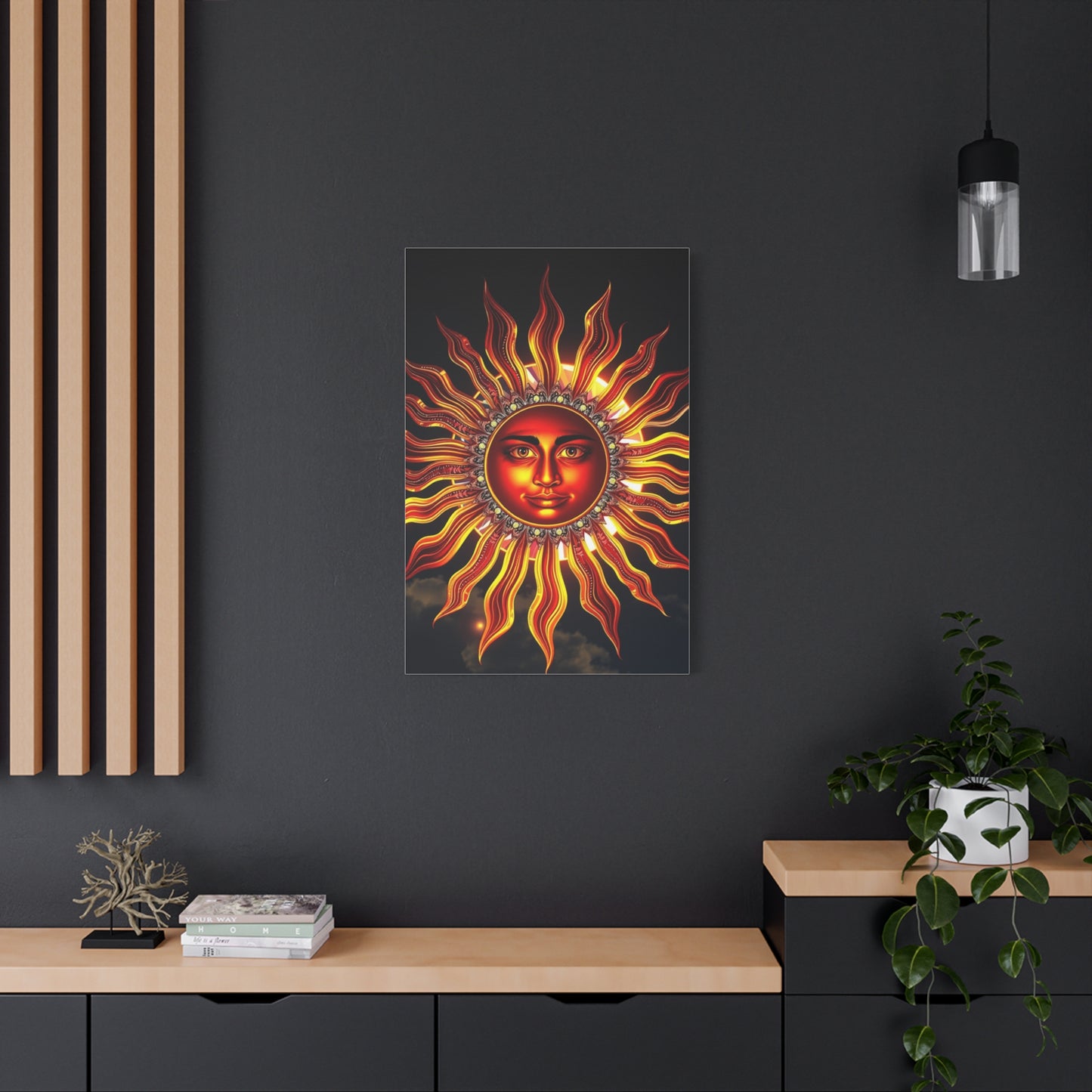 Solar Nocturne Elegance wall art & canvas print