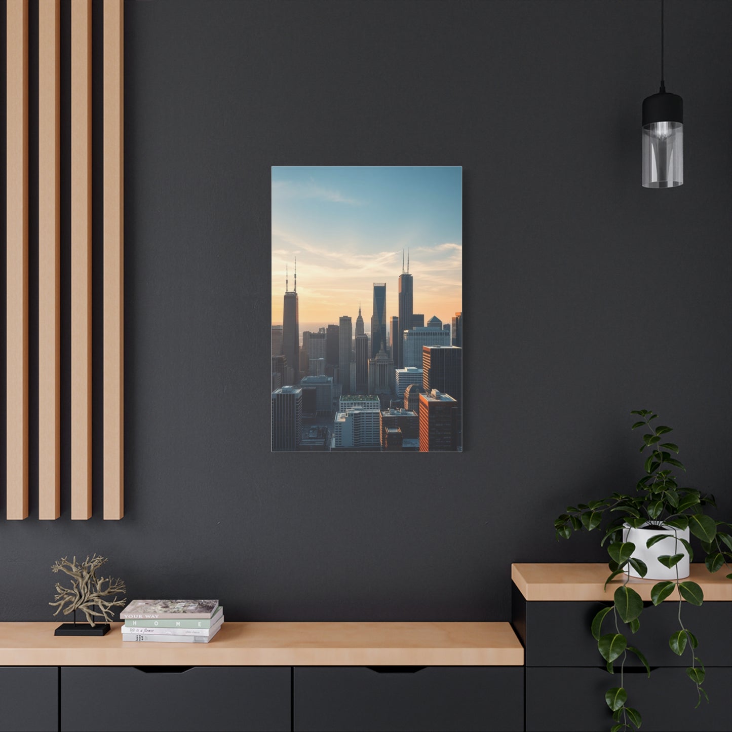 Chicago Skylines Art Canvas Art 2 Wall Art & Canvas Print