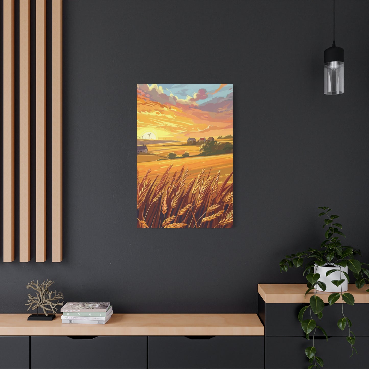 Golden Wheat Fields Countryside Wall Art & Canvas Prints