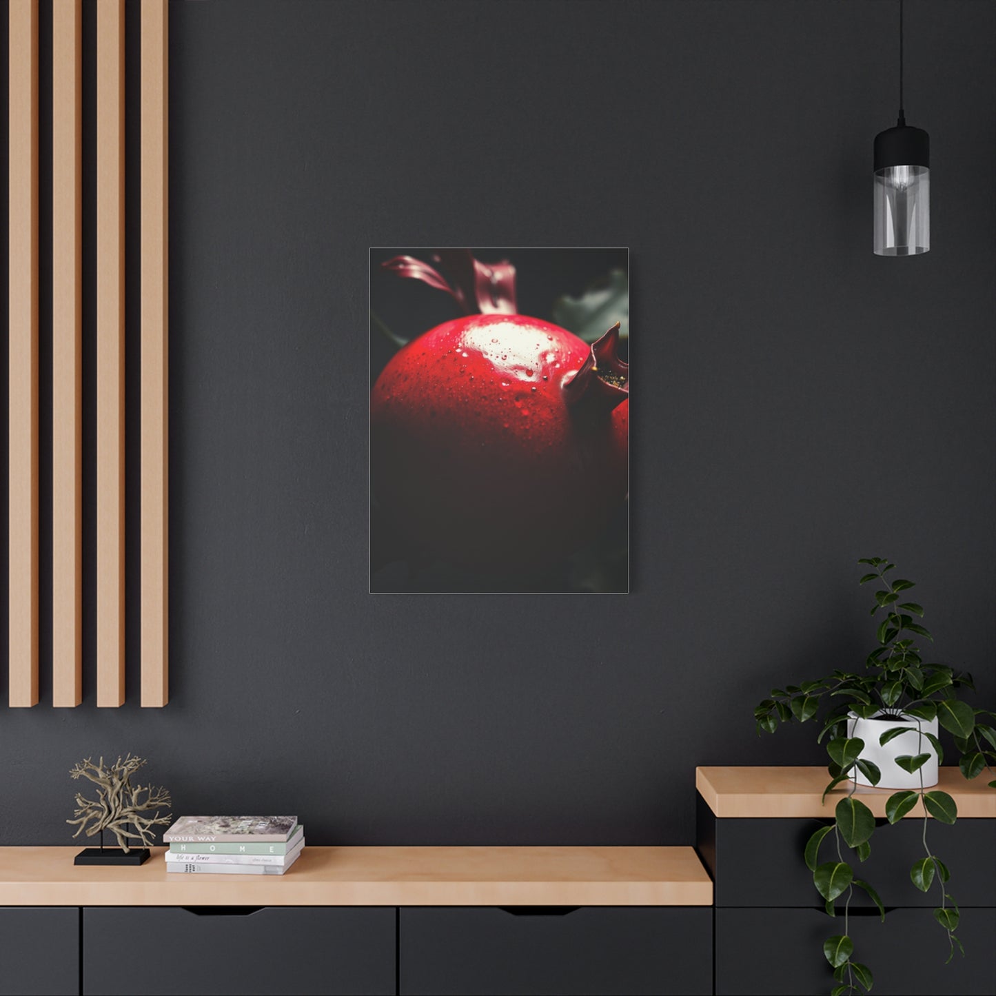 Rich Garnet Nocturne Wall Art & Canvas Print