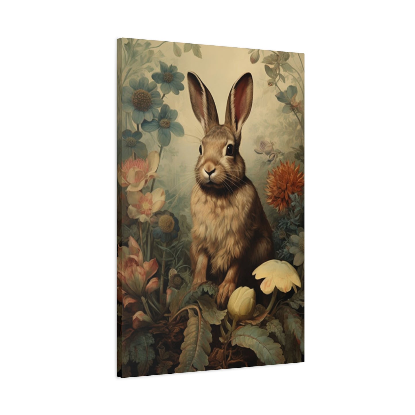 Flora, Fauna & Small White Rabbit Wall Art & Canvas Prints