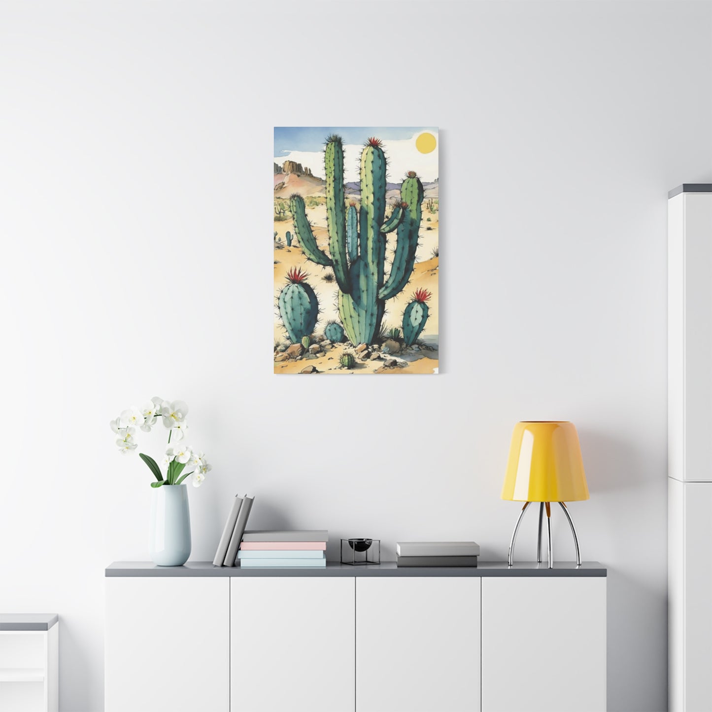 Large Cacti in Desert Wall Art & Canvas Prints