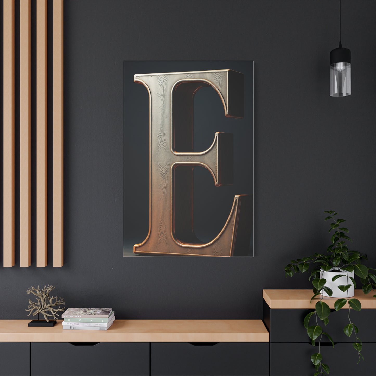 The Letter E - Art Refined Canvas Wall Art & Canvas Print