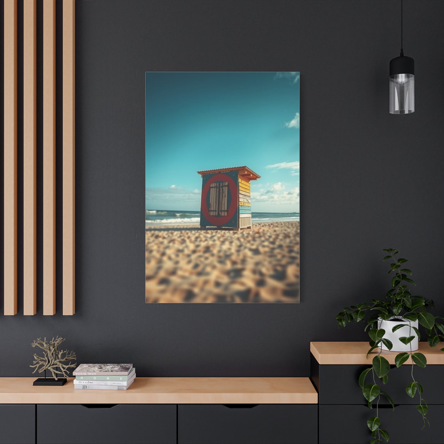 Celestial Coastline Canvas Wall Art & Canvas Print